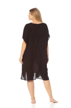 Women's Plus Size Live In Color Easy Tunic Swimsuit Cover Up(Womens Plus Size Live In Color Easy Tunic Swimsuit Cover Up) 7 Women's Plus Size Live In Color Easy Tunic Swimsuit Cover Up(Womens Plus Size Live In Color Easy Tunic Swimsuit Cover Up) -Anne Cole Store 23PC54101 BLK 214