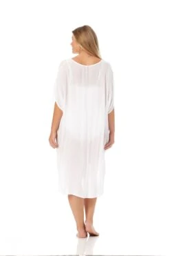 Women's Plus Size Live In Color Easy Tunic Swimsuit Cover Up(Womens Plus Size Live In Color Easy Tunic Swimsuit Cover Up) 9 Women's Plus Size Live In Color Easy Tunic Swimsuit Cover Up(Womens Plus Size Live In Color Easy Tunic Swimsuit Cover Up) -Anne Cole Store 23PC54101 WHT 993