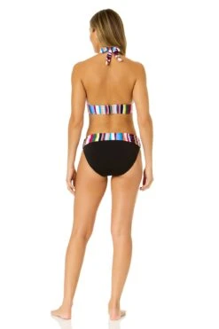 Women's Easy Breezy Stripe Halter Bikini Top(Womens Easy Breezy Stripe Halter Bikini Top) -Anne Cole Store 24MT12264 MULT 24MB30264 MULT 743