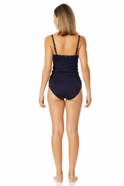 Women's Live In Color Surplice Underwire Tankini Swim Top(Womens Live In Color Surplice Underwire Tankini Swim Top) -Anne Cole Store 24MT25401 NAVY MYMB36001 NAVY 2537 1