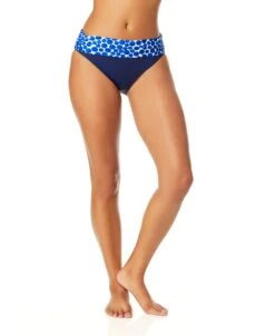Women's Denim Dot Printed Fold Over Bikini Bottom(Womens Denim Dot Printed Fold Over Bikini Bottom) -Anne Cole Store 25MB30212 DEPR 311 5e459735 c320 4ae4 9e21 1634fa6fe600