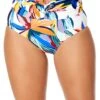 Women's Riviera Floral Shirred Waistband Bikini Swim Bottom(Womens Riviera Floral Shirred Waistband Bikini Swim Bottom) -Anne Cole Store 25MB38815 MULT0341 FRONT
