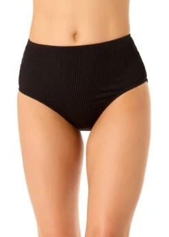 Women's Live In Color Textured High Waist Swim Bottom(Womens Live In Color Textured High Waist Swim Bottom)