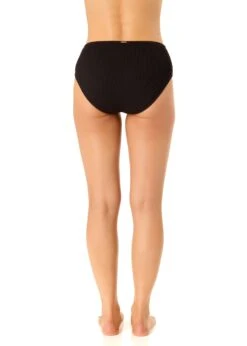 Women's Live In Color Textured Midrise Swim Bottom(Womens Live In Color Textured Midrise Swim Bottom) -Anne Cole Store 25MB39201 BLK 443