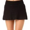 Women's Live In Color Textured Skirted Swim Bottom(Womens Live In Color Textured Skirted Swim Bottom) -Anne Cole Store 25MB39301 BLK 372 FRONT