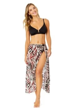 Women's Tiger Dance Ring Sarong Skirt Swimsuit Cover Up(Womens Tiger Dance Ring Sarong Skirt Swimsuit Cover Up)