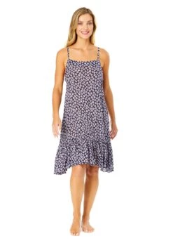 Women's Shibori Geo Meadow Bouquet A Line Dress Swimsuit Cover Up(Womens Shibori Geo Meadow Bouquet A Line Dress Swimsuit Cover Up) -Anne Cole Store 25MC55475 BLPR 1451