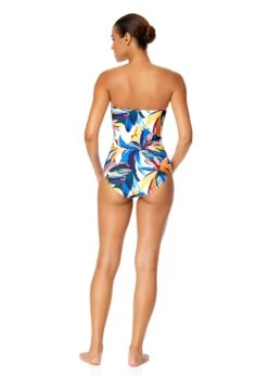 Women's Riviera Floral Twist Front Shirred One Piece Swimsuit(Womens Riviera Floral Twist Front Shirred One Piece Swimsuit) -Anne Cole Store 25MO00515 MULT580