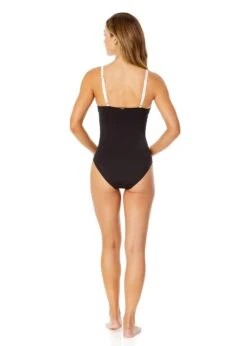 Women's Mesh Around Mesh Insert One Piece Swimsuit(Womens Mesh Around Mesh Insert One Piece Swimsuit 1) -Anne Cole Store 25MO02001 BLK 1019 84f7c952 8622 465b 8731 a4bc4cb316ad