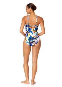 Women's Riviera Floral Underwire Surplice One Piece Swimsuit(Womens Riviera Floral Underwire Surplice One Piece Swimsuit) -Anne Cole Store 25MO07215 MULT 519