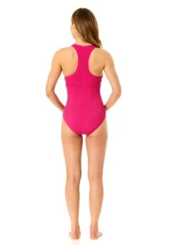 Women's Live In Color Textured Scoop Neck Front Racerback One Piece Swimsuit(Womens Live In Color Textured Scoop Neck Front Racerback One Piece Swimsuit 2) -Anne Cole Store 25MO10101 FANPK 715