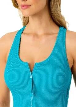 Women's Live In Color Textured Scoop Neck Front Racerback One Piece Swimsuit(Womens Live In Color Textured Scoop Neck Front Racerback One Piece Swimsuit 3) -Anne Cole Store 25MO10101 FWTRQ 157