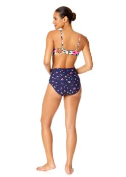 Women's Gradient Floral Shirred Underwire Bikini Swim Top(Womens Gradient Floral Shirred Underwire Bikini Swim Top) -Anne Cole Store 25MT14513 MULT 25MB36024 MULT 1973