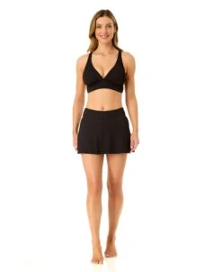 Women's Live In Color Textured Shirred Soft Band Bralette Bikini Swim Top(Womens Live In Color Textured Shirred Soft Band Bralette Bikini Swim Top) -Anne Cole Store 25MT15001 BLK 25MB39301 BLK 351 a8dbd99b 145b 477c 856e 75324ddd459a