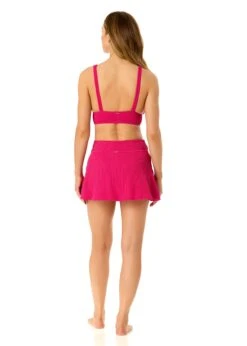 Women's Live In Color Textured Shirred Soft Band Bralette Bikini Swim Top(Womens Live In Color Textured Shirred Soft Band Bralette Bikini Swim Top 2) -Anne Cole Store 25MT15001 FANPK 25MB39301 FANPK 832