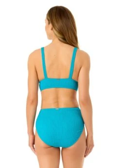 Women's Live In Color Textured Shirred Soft Band Bralette Bikini Swim Top(Womens Live In Color Textured Shirred Soft Band Bralette Bikini Swim Top 3) -Anne Cole Store 25MT15001 FWTRQ 25MB39101 FWTRQ 262 BACK