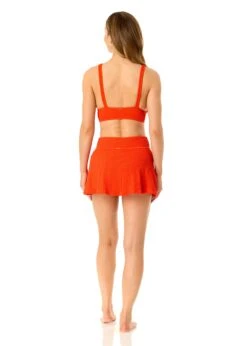 Women's Live In Color Textured Shirred Soft Band Bralette Bikini Swim Top(Womens Live In Color Textured Shirred Soft Band Bralette Bikini Swim Top 1) -Anne Cole Store 25MT15001 PRFLM 25MB39301 PRFLM 791