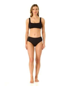 Women's Live In Color Textured Classic Square Neck Bralette Bikini Swim Top(Womens Live In Color Textured Classic Square Neck Bralette Bikini Swim Top) -Anne Cole Store 25MT15101 BLK 25MB39201 BLK 406 4b8d9ff3 186d 4b61 987d f69c18f490d3