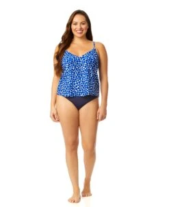 Women's Denim Dot Easy Triangle Tankini Swim Top(Womens Denim Dot Easy Triangle Tankini Swim Top) -Anne Cole Store 25MT22412 DEPR MYMB36001 NAVY 651 c48694f9 df9a 4a89 b7b6 733d04debf26