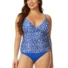 Women's Denim Dot Wrap Tie Tankini Swim Top(Womens Denim Dot Wrap Tie Tankini Swim Top) -Anne Cole Store 25MT26712 DEPR MYMB36001 AZUR 703 1e5186ff 20f3 48fc b232 f7e16bd699b0