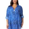 Women's Plus Denim Dot Button Down Shirt Swimsuit Cover Up(Womens Plus Denim Dot Button Down Shirt Swimsuit Cover Up) -Anne Cole Store 25PC53012 DEPR 1601 1ab948bf 21fa 42af 9ca7 1fd61768ba7f