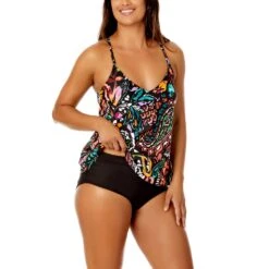 Anne Cole - Women's Easy Triangle Tankini Swim Top(Anne Cole Womens Easy Triangle Tankini Swim Top 4) -Anne Cole Store ACSK004 PAISFRONT.2