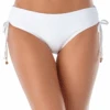 Women's Live In Color Side Tie Swim Bottom(Anne Cole Side Tie Swim Bottom 2) -Anne Cole Store AnneCole SideTieSwimBottom 2782 MYMB30001 WHT FRONT jpg