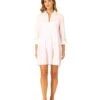 Women's Button Front Long Sleeve Tiered Dress Cover Up(Womens Button Front Long Sleeve Tiered Dress Cover Up 1)