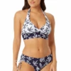 Anne Cole - Women's Halter Bikini Top(Anne Cole Womens Halter Bikini Top 7) -Anne Cole Store F23MT12299 NAVWH F23MB30099 NAVWH 1192 2