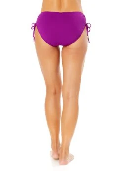 Women's Live In Color Side Tie Swim Bottom(Womens Live In Color Side Tie Swim Bottom 10) -Anne Cole Store MYMB30001 FUSC 1194