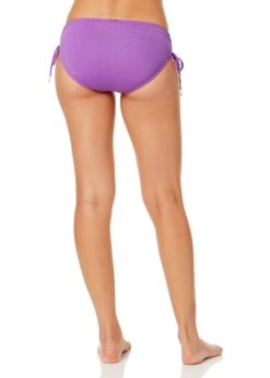 Women's Live In Color Side Tie Swim Bottom(Womens Live In Color Side Tie Swim Bottom 7) -Anne Cole Store MYMB30001 PUHR 1302