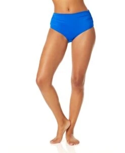 Women's Live In Color Convertible High Waist Shirred Swim Bottom(Womens Live In Color Convertible High Waist Shirred Swim Bottom 21) -Anne Cole Store MYMB36001 AZUR 411 0a1dbd9f 8918 4eca b302 3687cefaafa9
