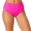 Women's Live In Color Convertible High Waist Shirred Swim Bottom(Womens Live In Color Convertible High Waist Shirred Swim Bottom 19) -Anne Cole Store MYMB36001 HBCU 090