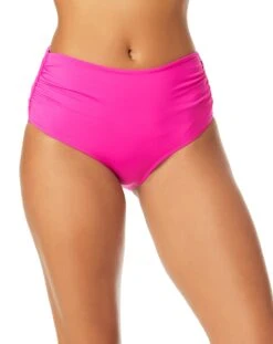 Women's Live In Color Convertible High Waist Shirred Swim Bottom(Womens Live In Color Convertible High Waist Shirred Swim Bottom 19)