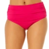 Women's Live In Color Convertible High Waist Shirred Swim Bottom(Womens Live In Color Convertible High Waist Shirred Swim Bottom 7) -Anne Cole Store MYMB36001 MAGE 1718 6