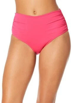 Women's Live In Color Convertible High Waist Shirred Swim Bottom(Womens Live In Color Convertible High Waist Shirred Swim Bottom 13)