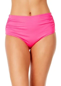 Women's Live In Color Convertible High Waist Shirred Swim Bottom(Womens Live In Color Convertible High Waist Shirred Swim Bottom 9)