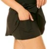Women's Live In Color Skirt Swim Bottom(Anne Cole Womens Skort Swim Bottom 1) -Anne Cole Store MYMB42001 BLK 1928 1