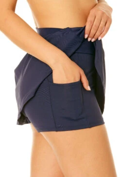 Women's Live In Color Skirt Swim Bottom(Anne Cole Womens Skort Swim Bottom 1) -Anne Cole Store MYMB42001 NAVY 1894 2