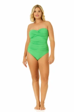 Women's Live In Color Twist Front Shirred One Piece Swimsuit(Womens Live In Color Twist Front Shirred One Piece Swimsuit 7) -Anne Cole Store MYMO00501 APP 790 7
