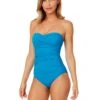 Women's Live In Color Twist Front Shirred One Piece Swimsuit(Womens Live In Color Twist Front Shirred One Piece Swimsuit 8) 9 Women's Live In Color Twist Front Shirred One Piece Swimsuit(Womens Live In Color Twist Front Shirred One Piece Swimsuit 8) -Anne Cole Store MYMO00501 CRLN 1045 FRONT