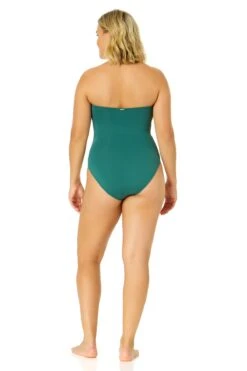 Women's Live In Color Twist Front Shirred One Piece Swimsuit(Womens Live In Color Twist Front Shirred One Piece Swimsuit 4) -Anne Cole Store MYMO00501 GRNI L10 2749