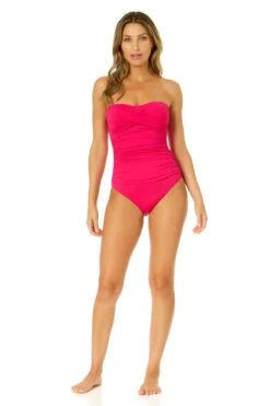 Women's Live In Color Twist Front Shirred One Piece Swimsuit(Womens Live In Color Twist Front Shirred One Piece Swimsuit 2) 13 Women's Live In Color Twist Front Shirred One Piece Swimsuit(Womens Live In Color Twist Front Shirred One Piece Swimsuit 2) -Anne Cole Store MYMO00501 MAGE 2289
