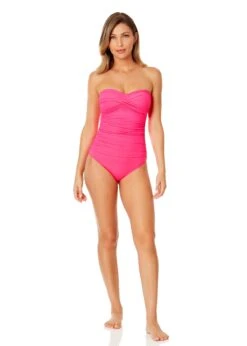 Women's Live In Color Twist Front Shirred One Piece Swimsuit(Womens Live In Color Twist Front Shirred One Piece Swimsuit 9) -Anne Cole Store MYMO00501 PPCH 617