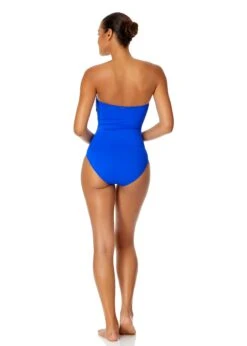 Women's Live In Color Twist Front Shirred One Piece Swimsuit(Womens Live In Color Twist Front Shirred One Piece Swimsuit 15) -Anne Cole Store MYMO00501 ROY Royal Blue 609