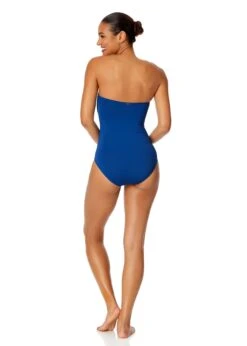 Women's Live In Color Twist Front Shirred One Piece Swimsuit(Womens Live In Color Twist Front Shirred One Piece Swimsuit 17) -Anne Cole Store MYMO00501 SLB SlateBlue 552