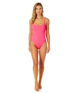Women's Live In Color Vintage Lingerie Maillot One Piece Swimsuit(Womens Live In Color Vintage Lingerie Maillot One Piece Swimsuit 6) -Anne Cole Store MYMO03801 FLMG 653