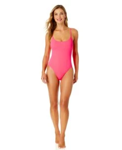 Women's Live In Color Vintage Lingerie Maillot One Piece Swimsuit(Womens Live In Color Vintage Lingerie Maillot One Piece Swimsuit 6) -Anne Cole Store MYMO03801 FLMG 655