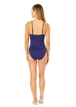 Women's Live In Color Shirred Lingerie Maillot One Piece(Anne Cole Shirred Lingerie Maillot One Piece 1) -Anne Cole Store MYMO05701 NAVY 249