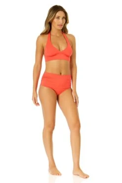 Women's Live In Color Halter Bikini Top(Womens Live In Color Halter Bikini Top) -Anne Cole Store MYMT10001 MYMB36001 CRKS 3092